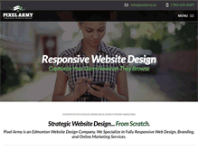 Tablet Screenshot of pixelarmy.ca